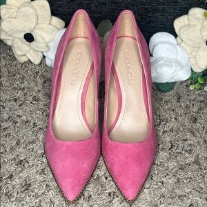 Coach tulip suede Women's Heels